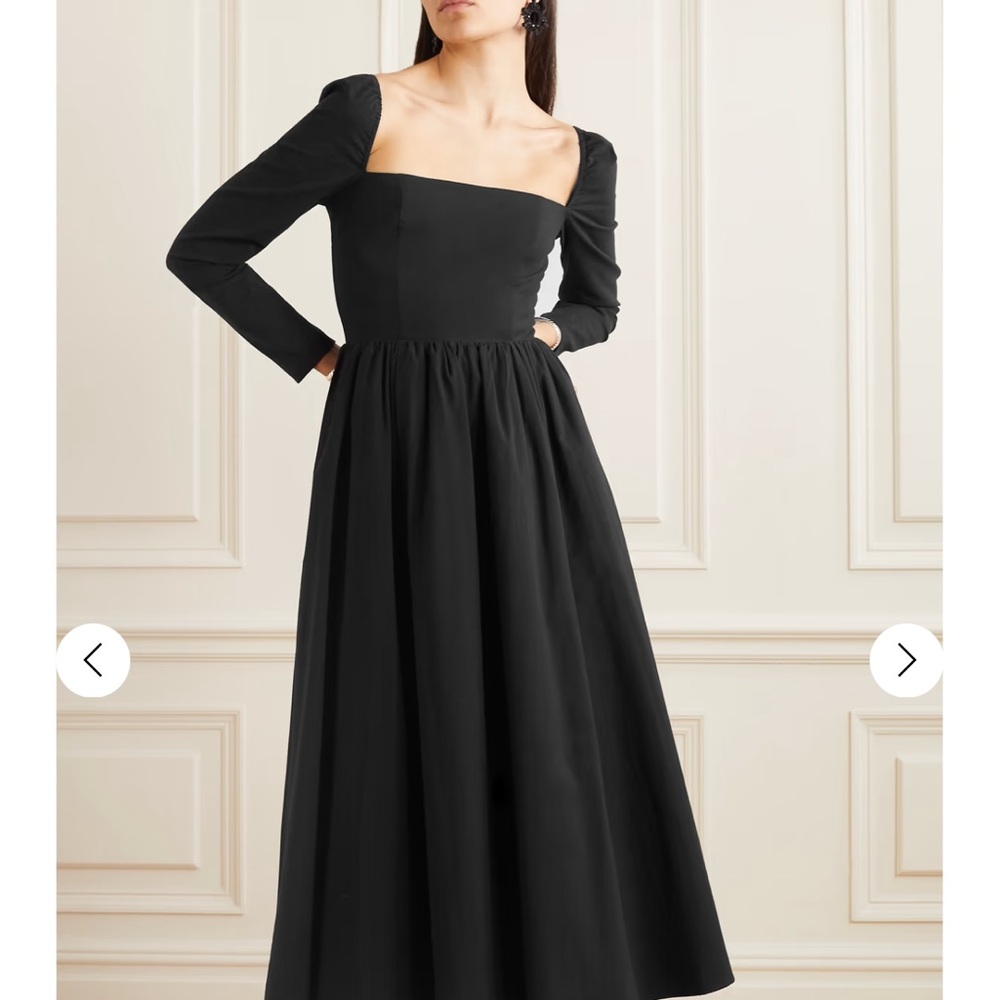 REFORMATION
Elly shirred organic cotton-blend midi dress